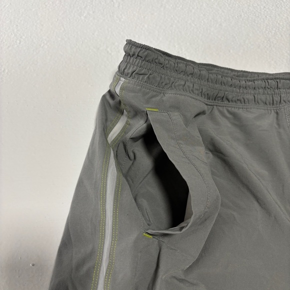 Lululemon Men's Compression Lined Athletic Gym Shorts Grey Performance - Picture 4 of 10